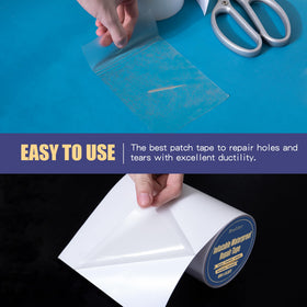 Breliter patch on air mattress illustrating waterproof sealing for leaks