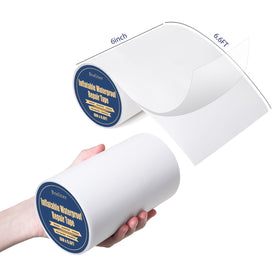 Breliter patch tape application closeup showing easy self-adhesive repair