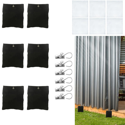 Bresanon outdoor curtain weight bags secure breezy patios for stable drapery.