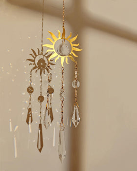 Brezalysia Crystal Suncatcher Window Prism creates gentle rainbows in sunlight.