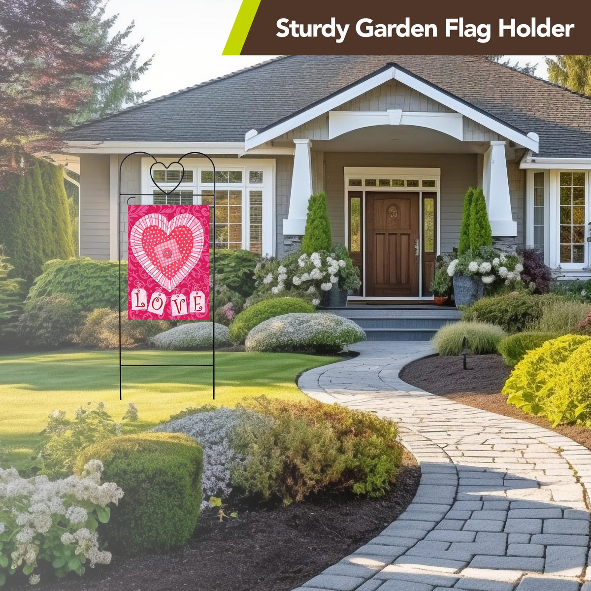 Briarwood Lane wrought iron arch supports durable garden decor.