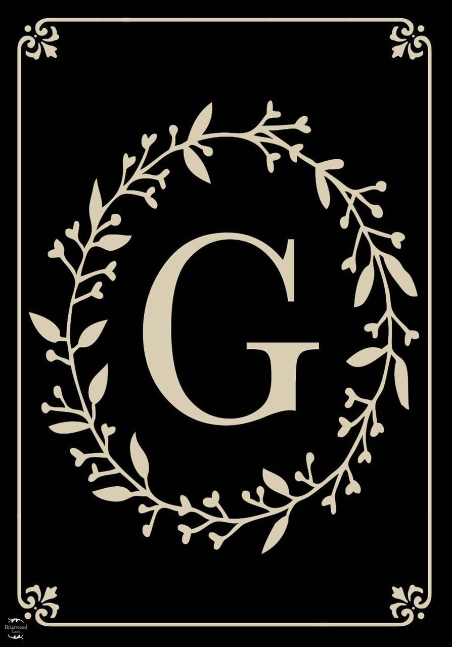 Briarwood Lane artwork detail shows vibrant colors and crisp monogram.