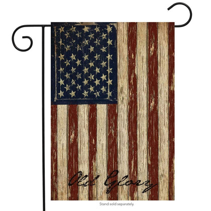 Briarwood Lane Old Glory patriotic garden flag with weather-resistant fabric and vibrant double-sided print for outdoor display.