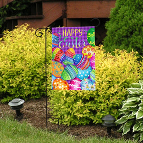 Briarwood Lane Painted Easter Eggs flag close-up, crisp colors and detailed imagery.