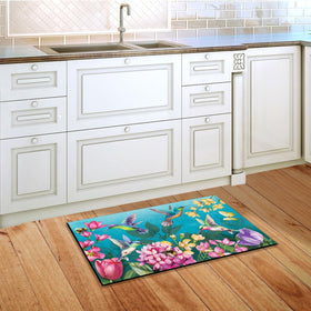 Briarwood Lane Springtime Hummingbirds Doormat, outdoor-ready, durable print stands up to weather