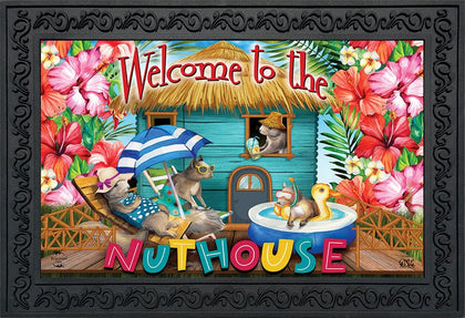 Briarwood Lane doormat front view with bold artwork for curb appeal