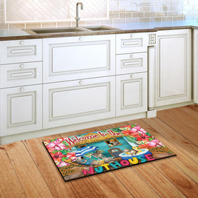 Briarwood Lane doormat showing non-skid backing for stable placement
