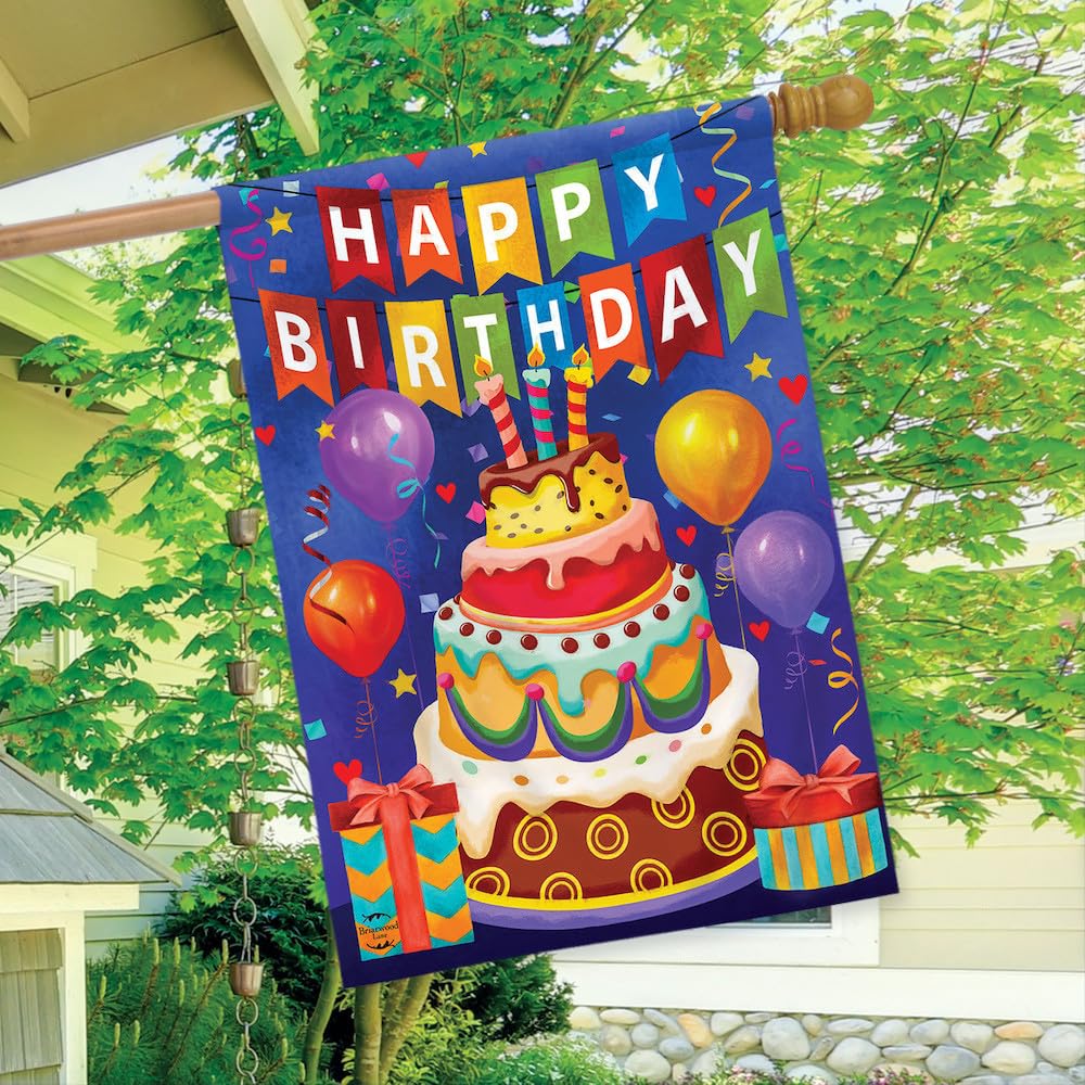 Briarwood Lane vibrant double-sided flag — visible from both sides.