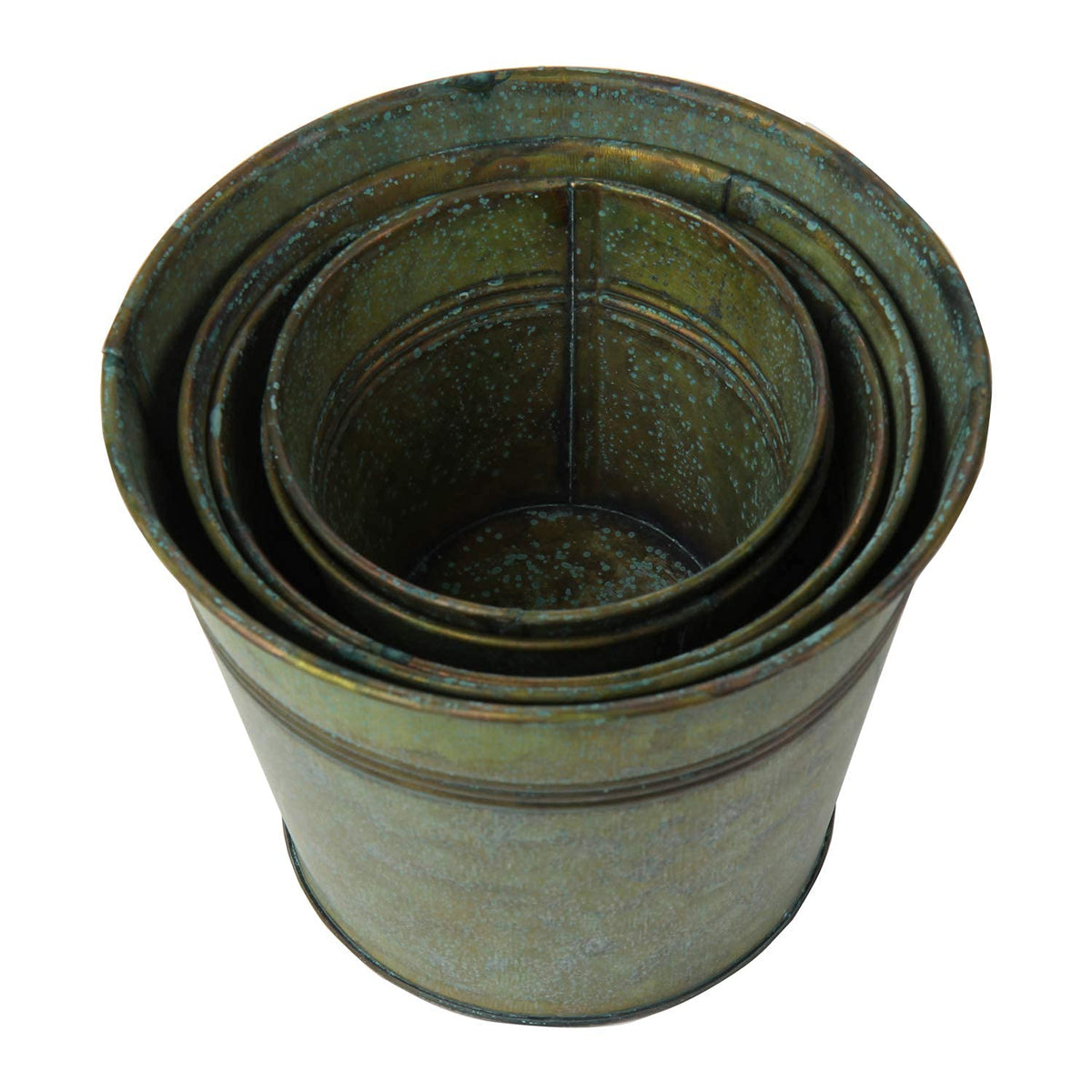 Briful 7.1-inch galvanized planter for larger plants or dramatic displays.