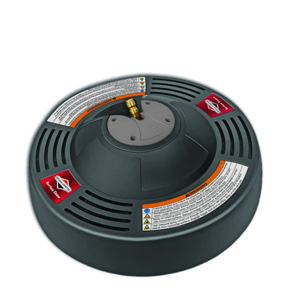 Briggs & Stratton 14-inch rotating surface cleaner with dome cover for streak-free cleaning.
