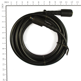 Briggs & Stratton 196006GS hose coiled for easy storage and handling