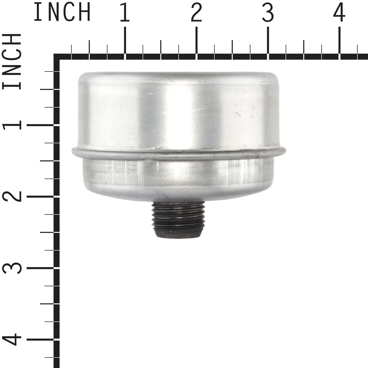 Briggs & Stratton 394569S Lo-Tone muffler side angle shows compact, durable design.