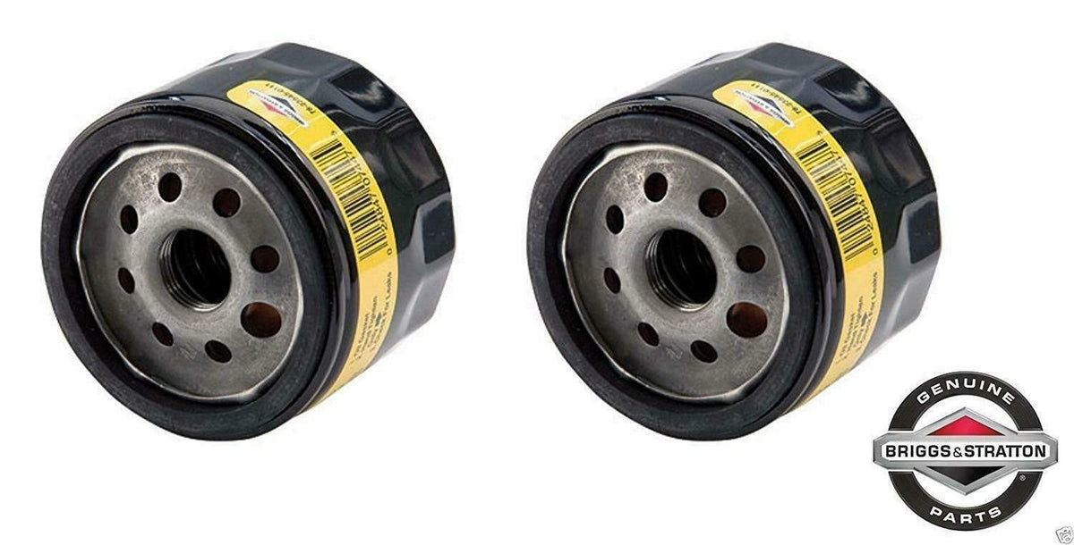 Briggs & Stratton 492932S oil filter close-up ready for replacement
