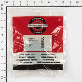 Briggs Stratton 594061 cap on engine demonstrating proper sealing for spill-free operation