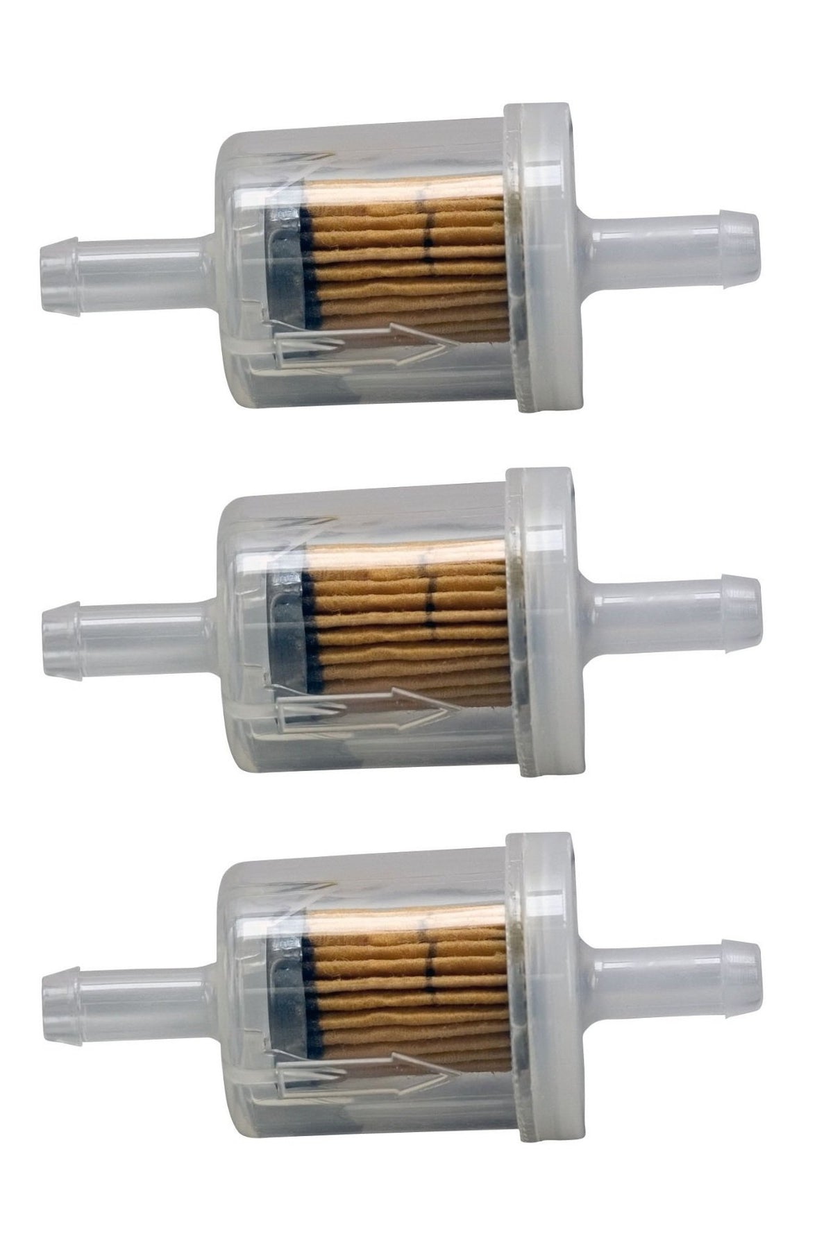 Briggs and Stratton 691035 40-micron fuel filter three-pack for cleaner fuel delivery and smoother starts.