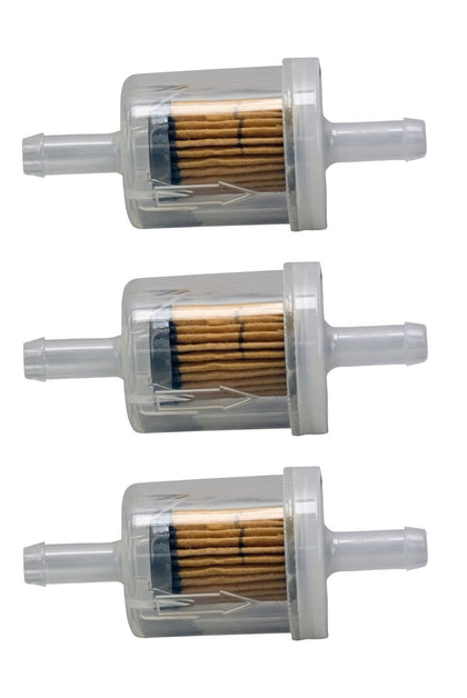 Briggs and Stratton 691035 40-micron fuel filter three-pack for cleaner fuel delivery and smoother starts.