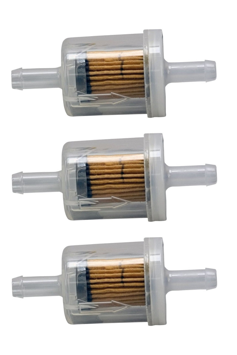 Briggs and Stratton 691035 40-micron fuel filter three-pack for cleaner fuel delivery and smoother starts.