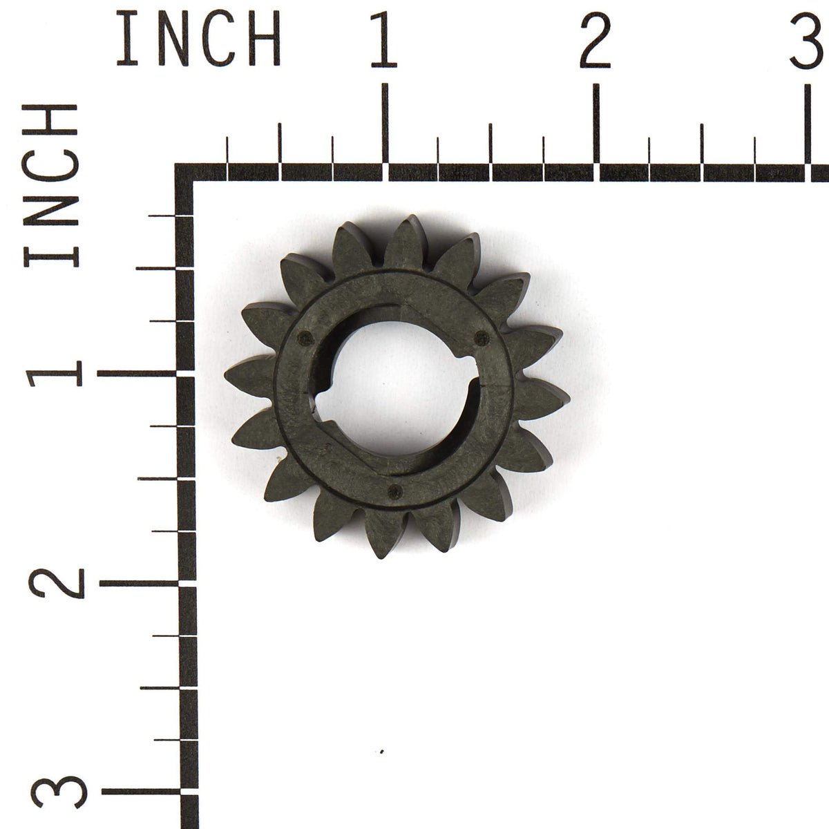Briggs & Stratton 695708 pinion gear installed in engine for improved engagement.