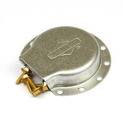 Briggs & Stratton 795036 side-out muffler deflector front view directs exhaust away from the operator