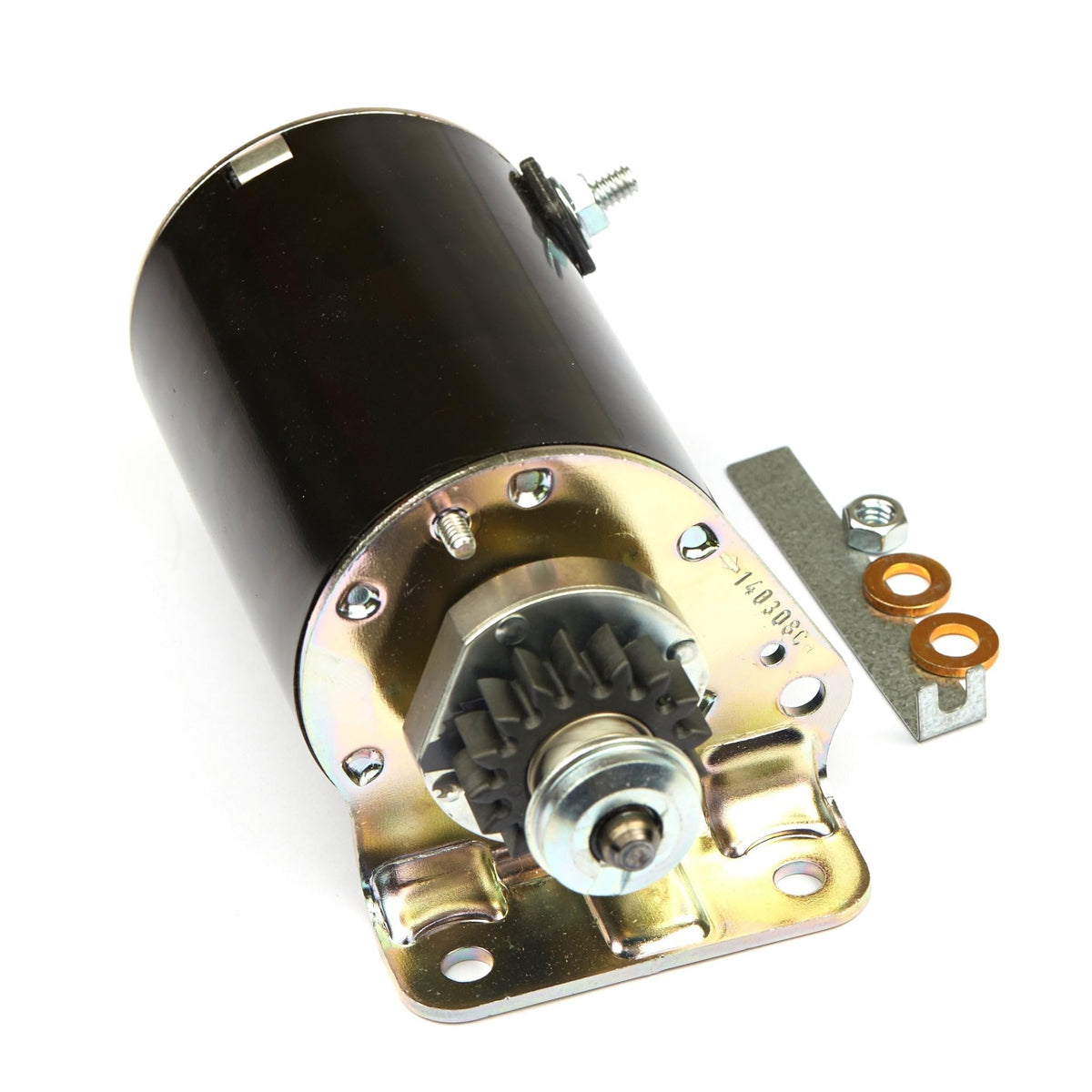 Briggs & Stratton 795121 starter motor front view for quick engine starts.