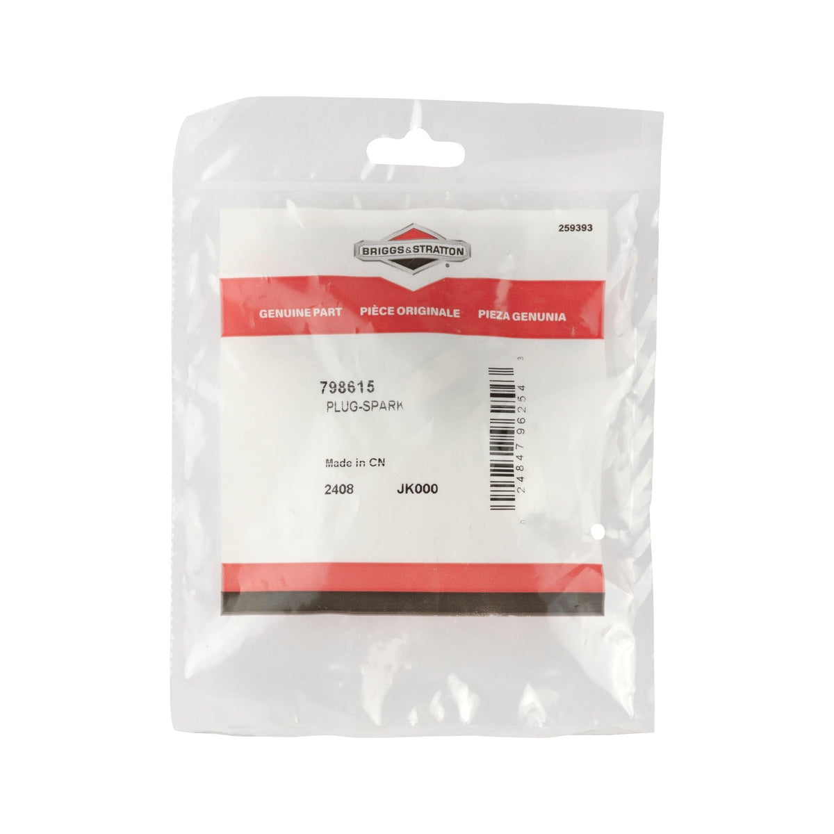 Briggs and Stratton 798615 spark plug in use demonstrates straightforward installation