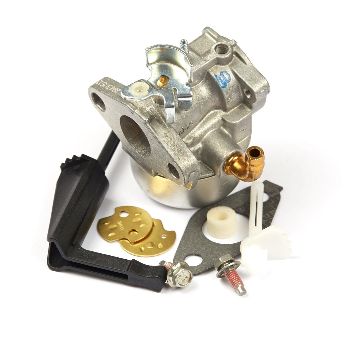 Briggs & Stratton 798653 carburetor front view shows OEM design for reliable starts