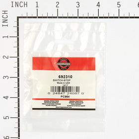 Briggs & Stratton genuine-part label indicating OEM standard quality.