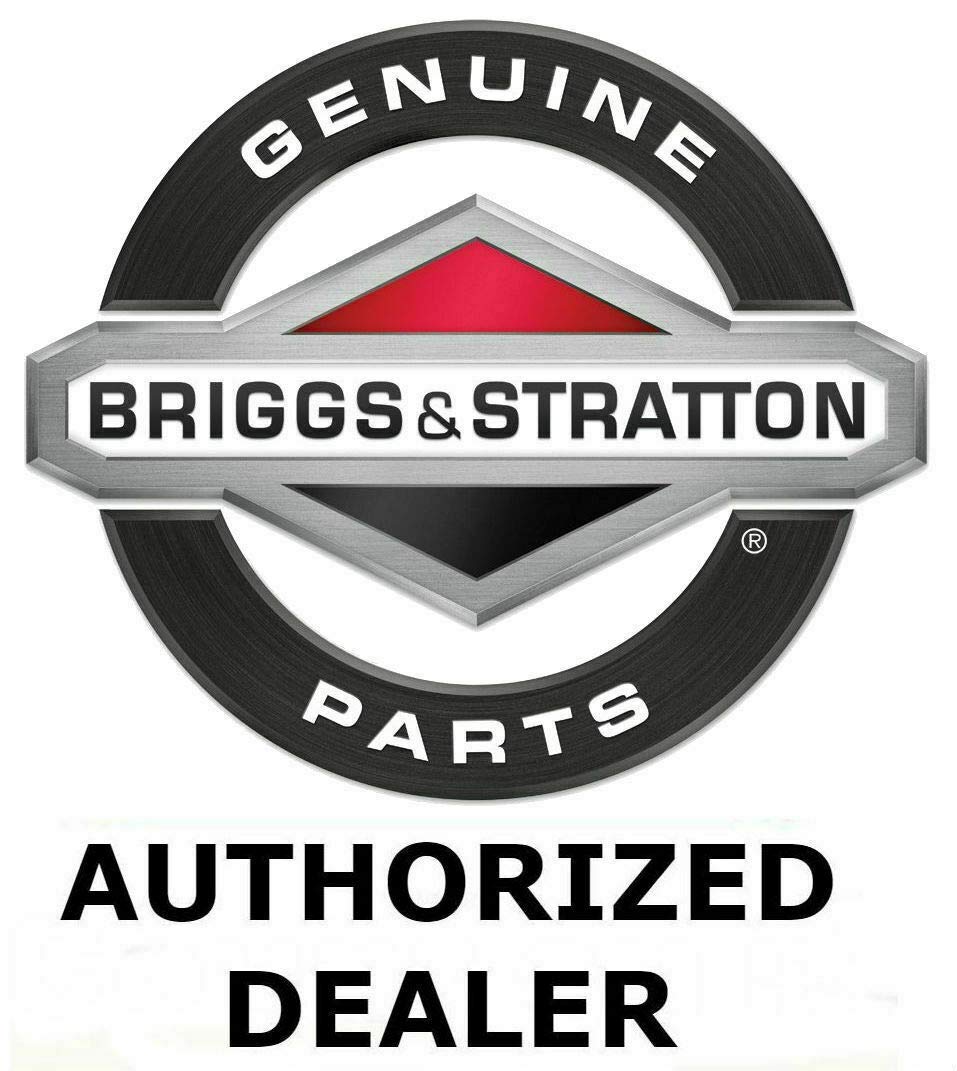 Briggs & Stratton lawnmower oil filter installation in progress