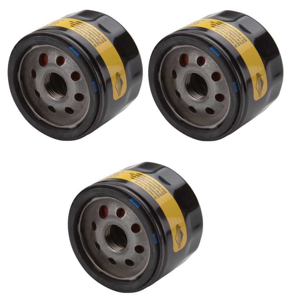 Briggs & Stratton 842921 oil filter, three-pack, OEM quality for reliable engine protection.
