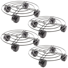Bright Creations plant stand with wheels enabling 360-degree rotation for easy repositioning