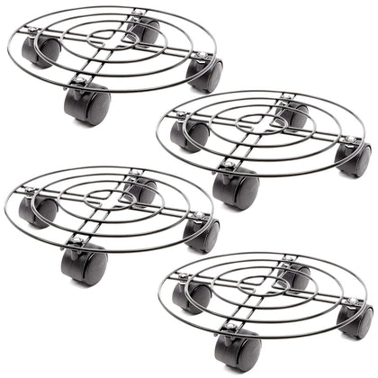 Bright Creations plant stand with wheels enabling 360-degree rotation for easy repositioning