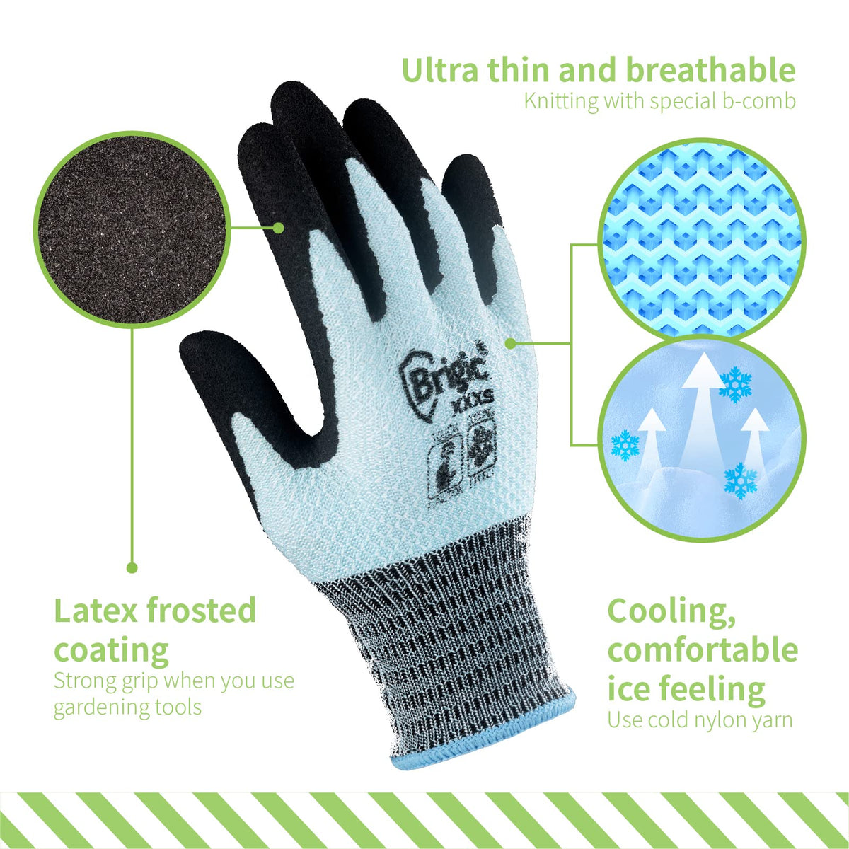 Brigic gloves are durable and machine washable for long-lasting garden work.