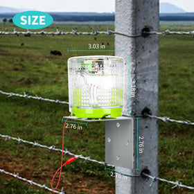 Briidea alligator clip lets you connect quickly to the fence along long spans