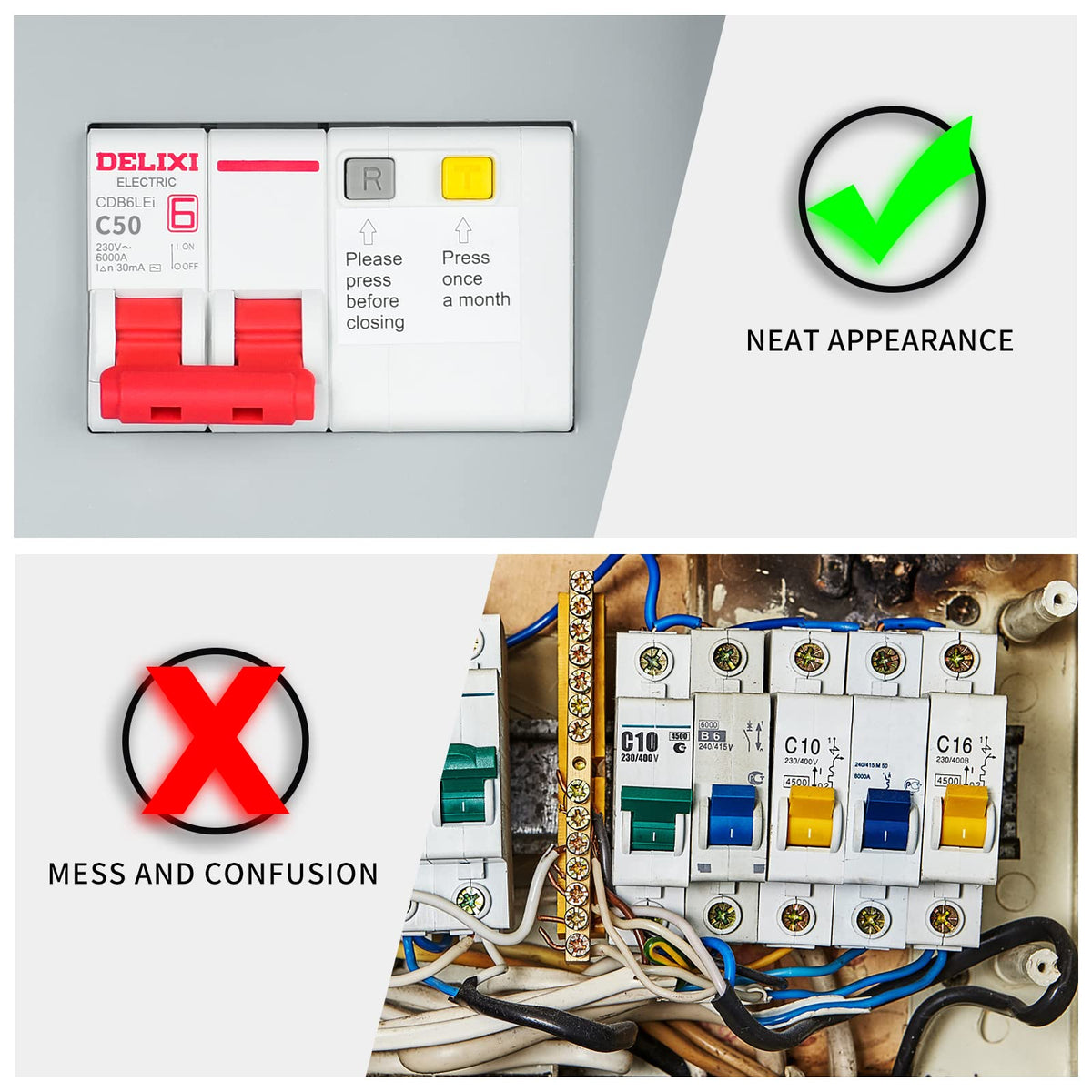 Briidea neat wire-management inside a tidy enclosure enhances exterior appearance