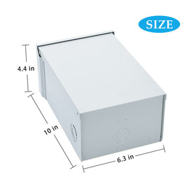 Briidea outdoor installation with knockouts and protective covers supports easy wiring