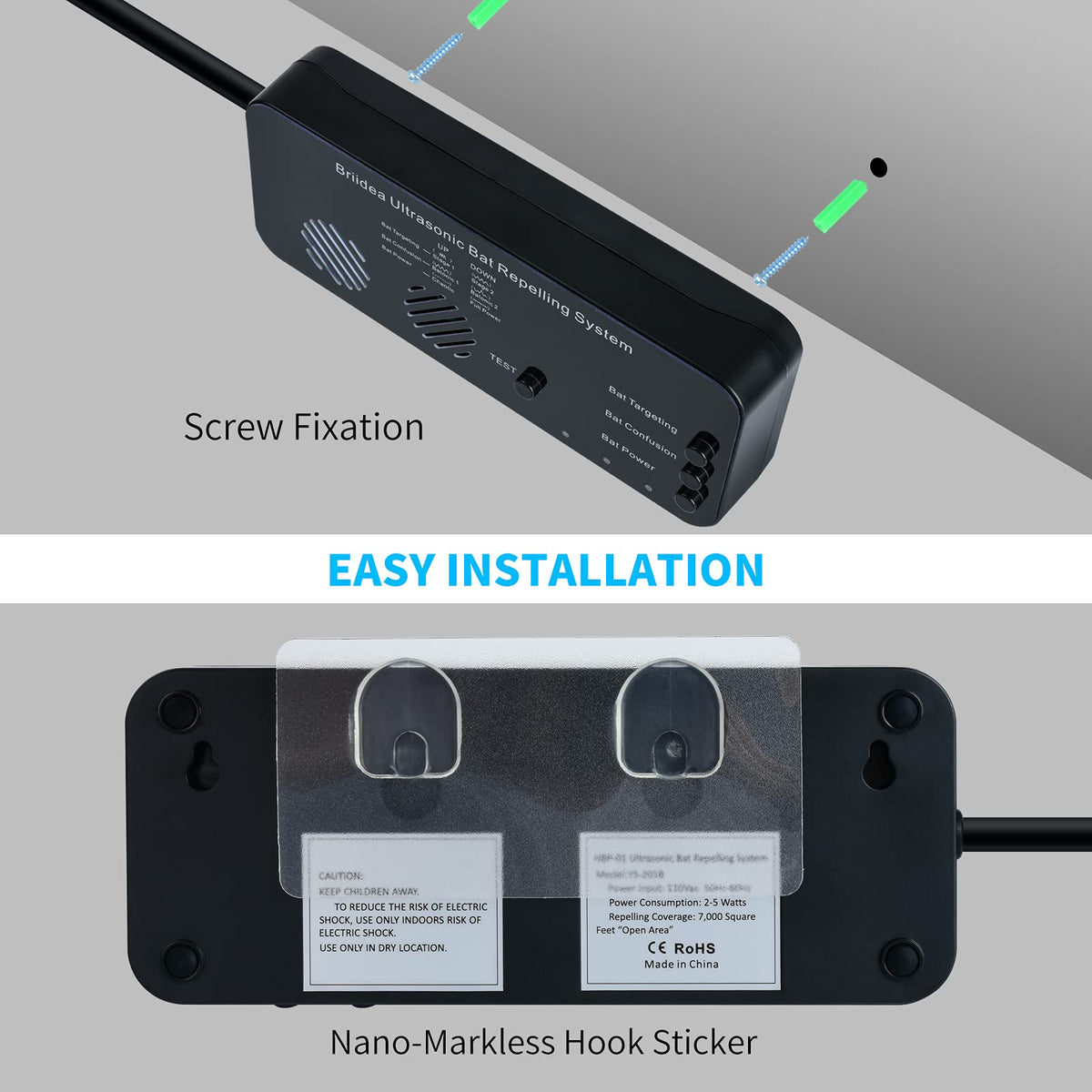 Briidea Plug-and-Play Setup for fast, simple operation.