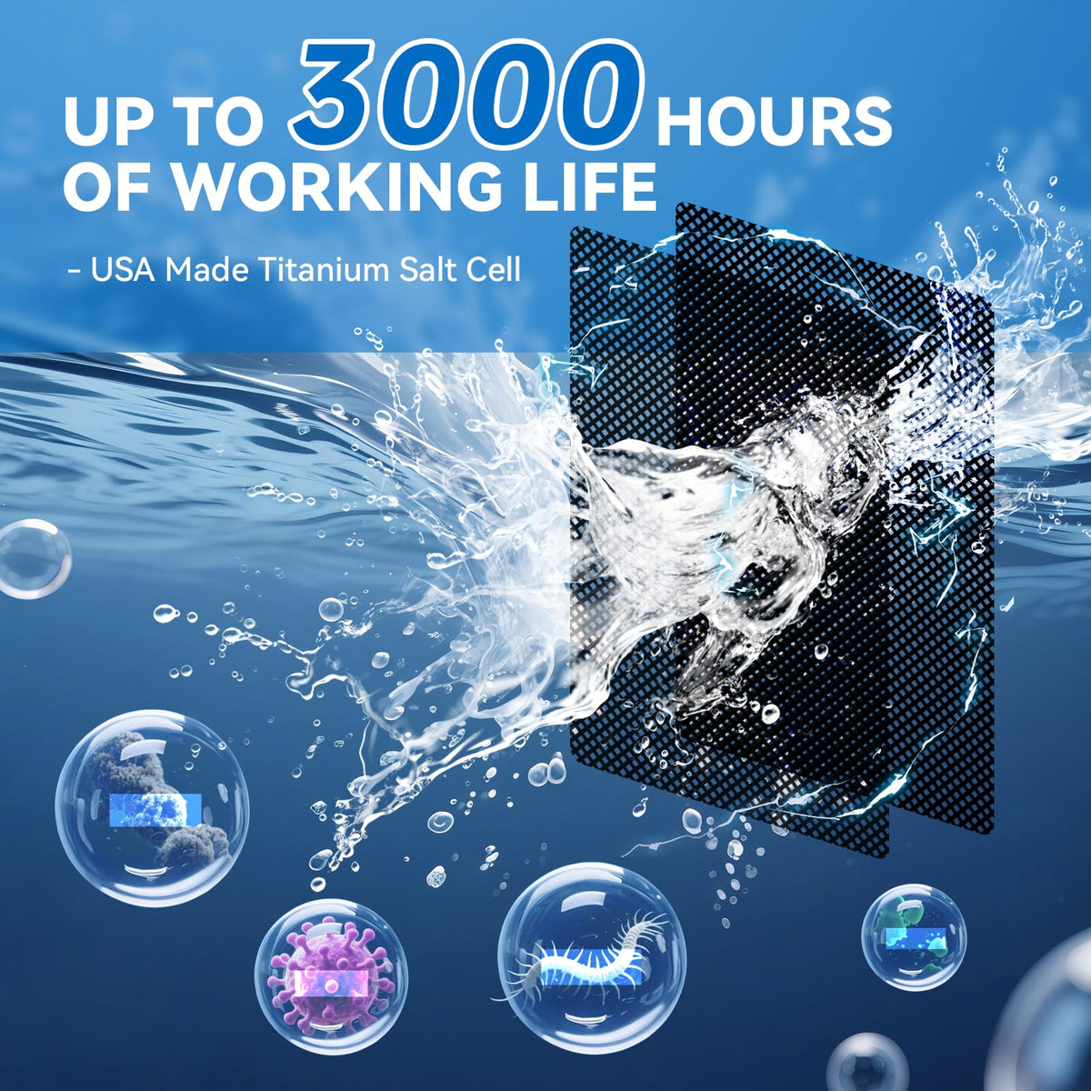 Easy installation above ground for hot tubs up to 2000 gallons.