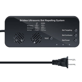 Briidea Ultrasonic Bat Removal Unit with dual speakers deters bats safely.