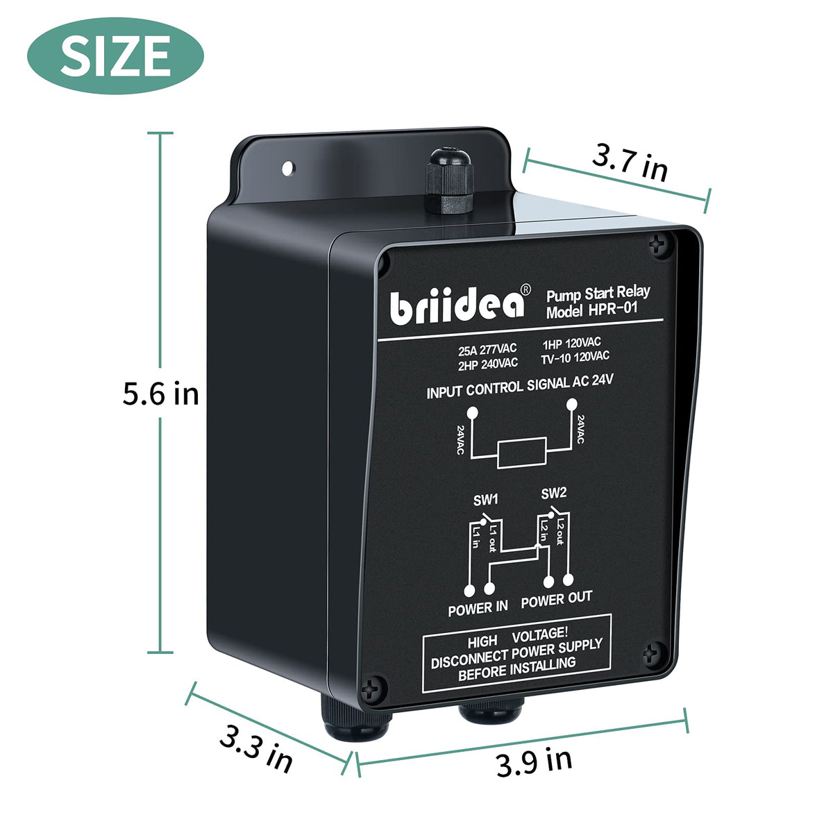 Briidea works with standard 24 VAC sprinkler systems for easy integration