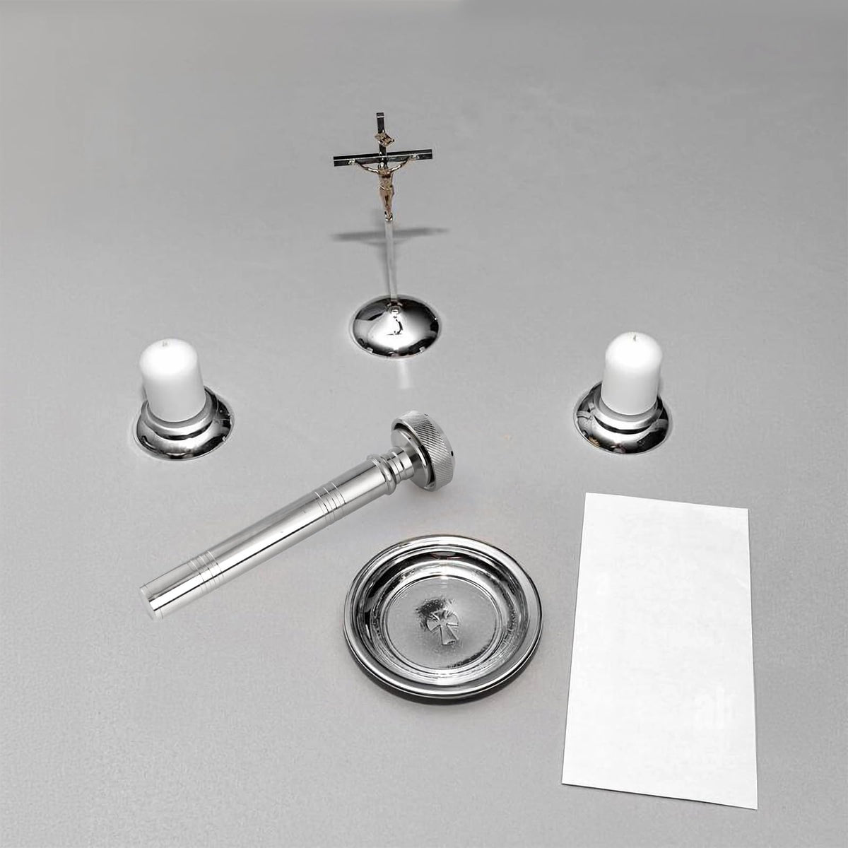 Brilucky portable holy water sprinkler held in hand for ceremonies.
