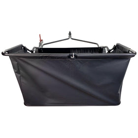 Brinly collapsible hamper braces for easy storage
