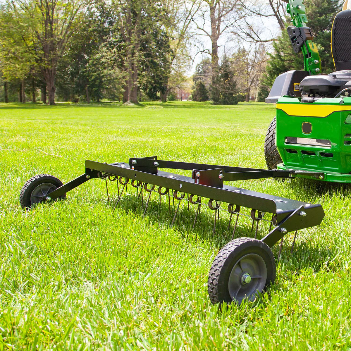Brinly dethatcher spring steel tines offer durable, flexible thatch lifting