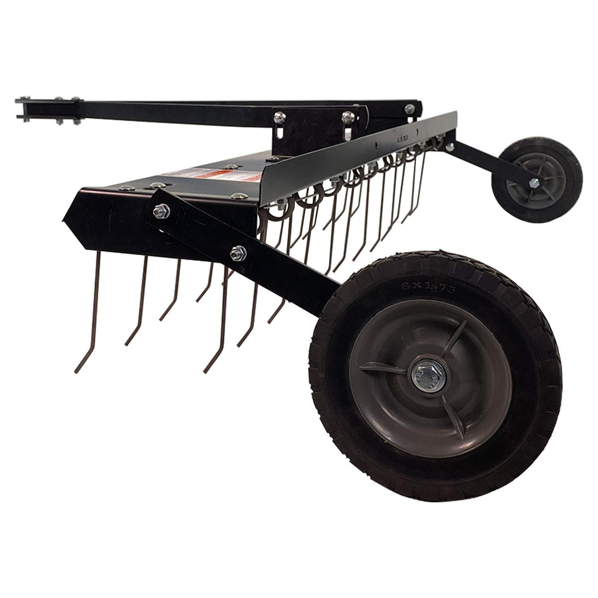 Brinly dethatcher tines uproot action lifts thatch for mulching
