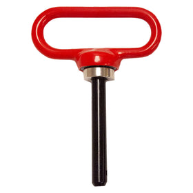Brinly MHPK-12BH magnet closeup highlighting extra-strong hold.