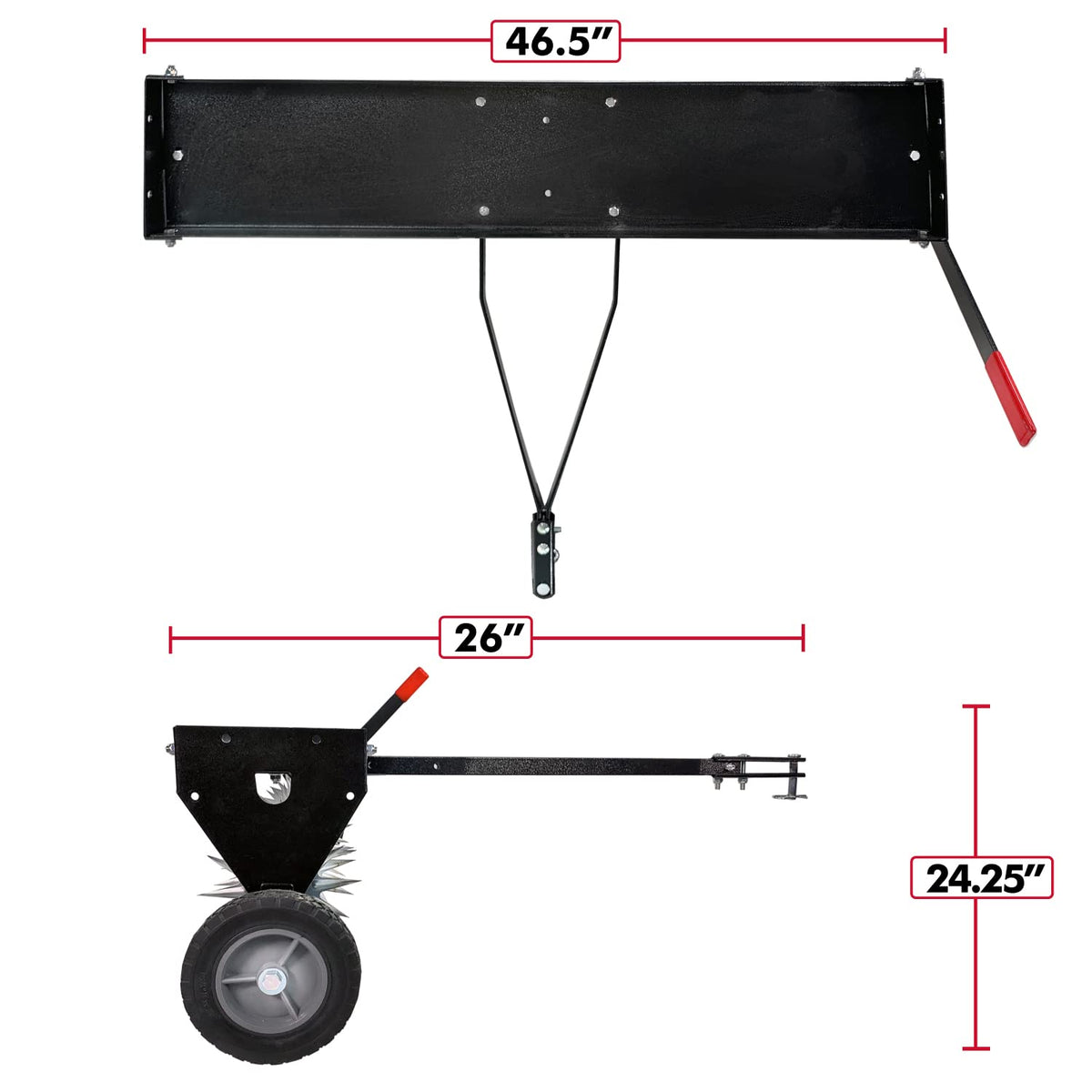 Brinly SAT2-40BH-P solid steel axle for durability