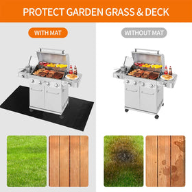 Brinman easy-clean surface resists spills and stains after barbecue.