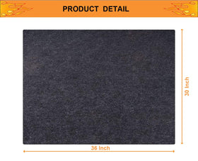 Brinman thick 4mm mat protects patio floors during grilling sessions