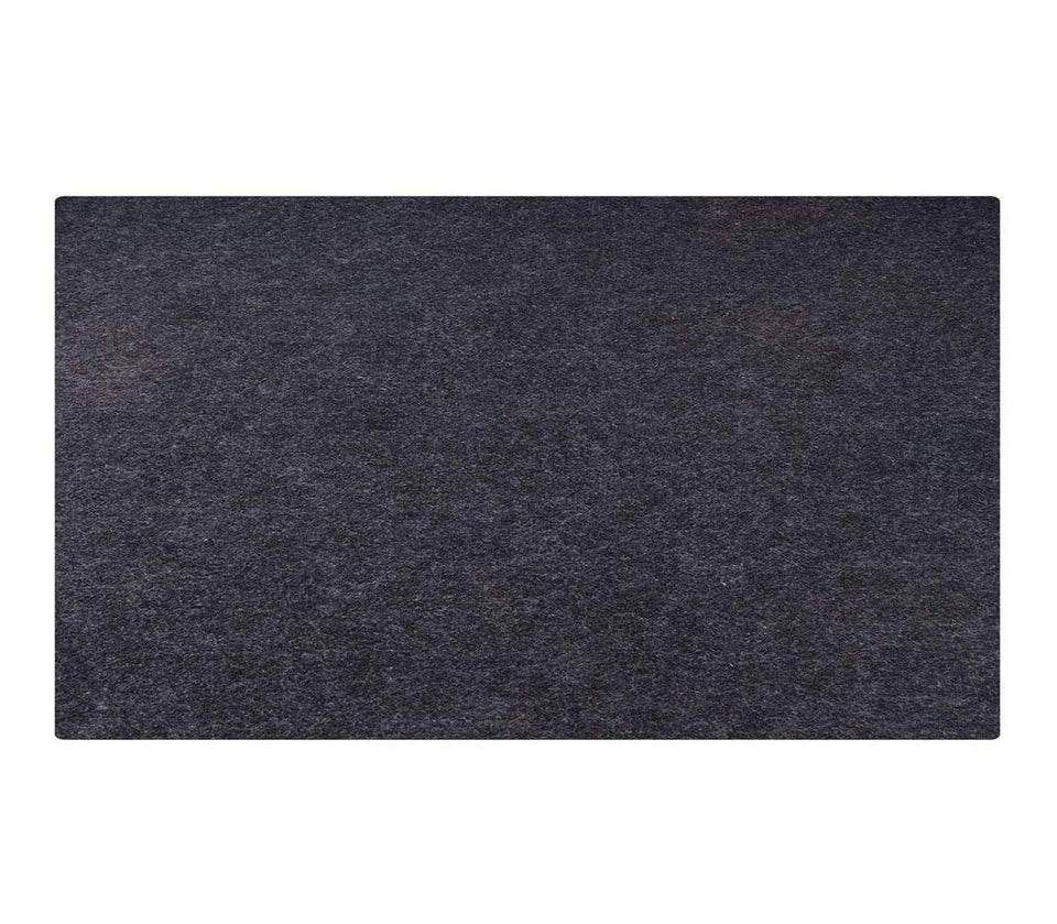 Brinman under grill mat protecting deck from oil spills and stains