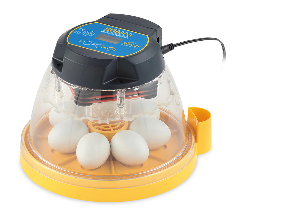 Brinsea Mini II Advance with clear dome for easy monitoring of eggs during incubation
