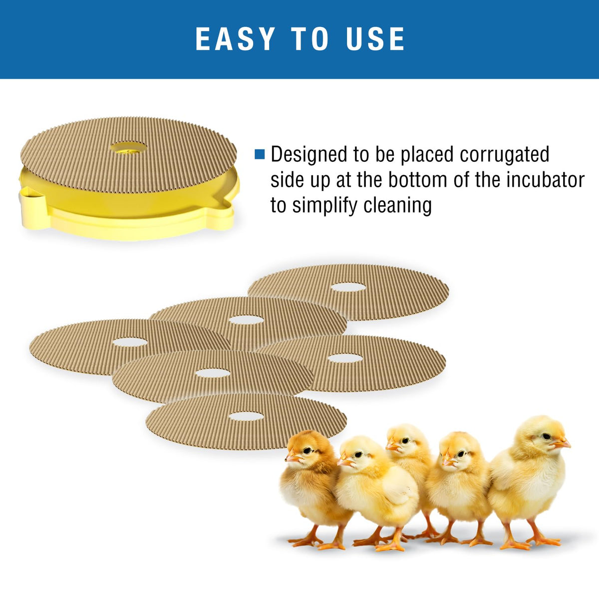 Brinsea non-slip hatching mat aids chick footing and stability
